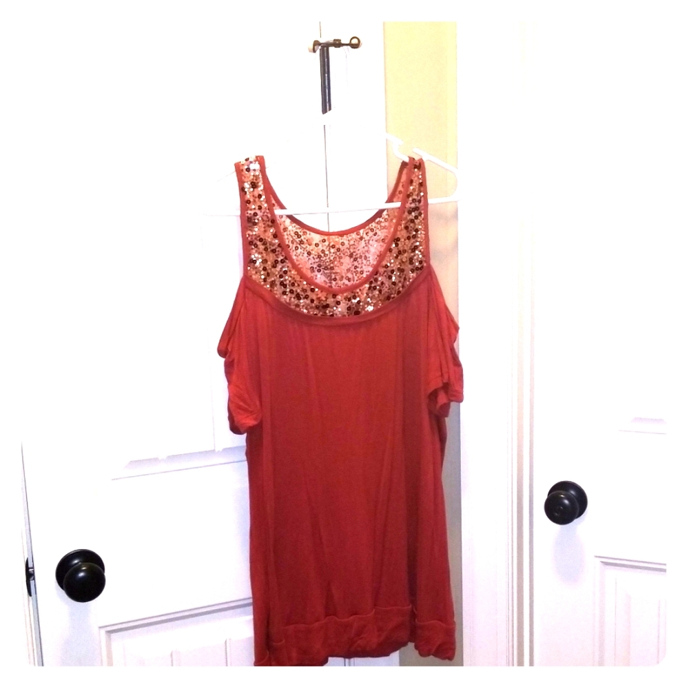 American Rag Cold Shoulder Tee